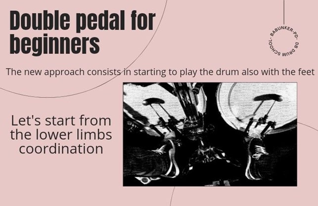 Double bass pedal technique demonstration